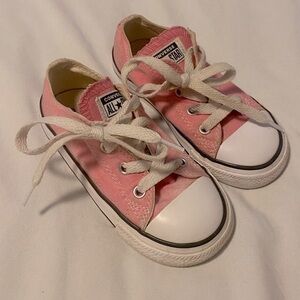 Girls Pink Converses